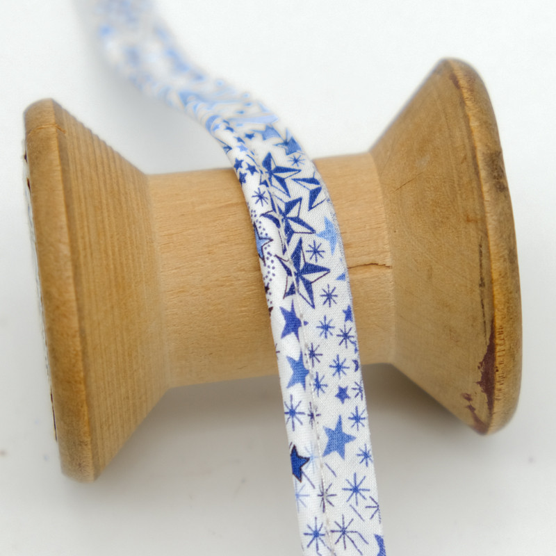 Liberty Fabrics Adeladja Blue Piping - Maison Klem